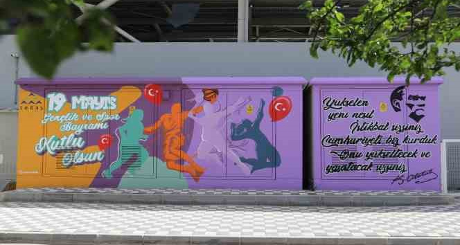 19 Mayıs gençlik enerjisi trafoya yansıtıldı