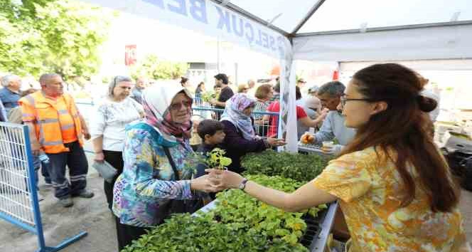 Selçuk’ta dağıtılan fidelerle sofralar bereketlenecek