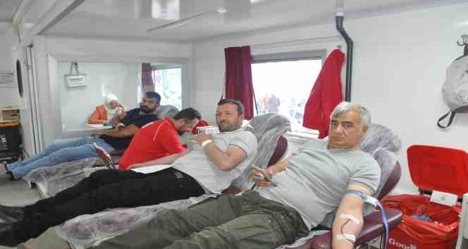 Sorgun halkından kan bağışına yoğun ilgi