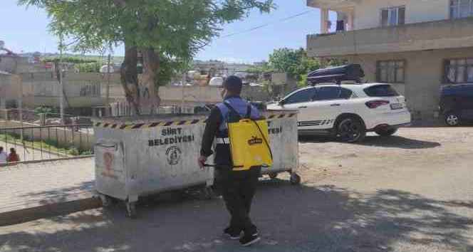 Siirt Belediyesi kent genelinde ilaçlama çalışmalarına başladı