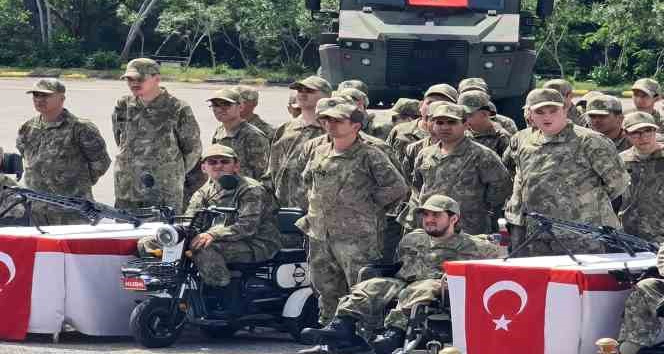 Engelli gençlerin askerlik gururu