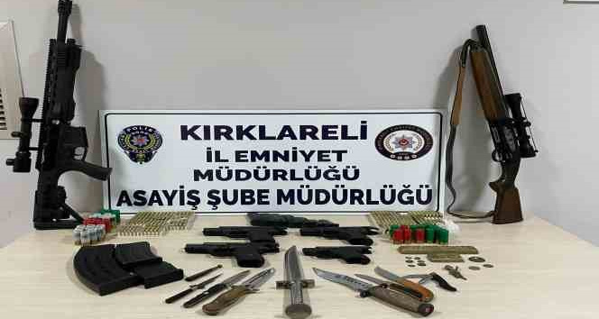 İş yerinden cephanelik çıktı