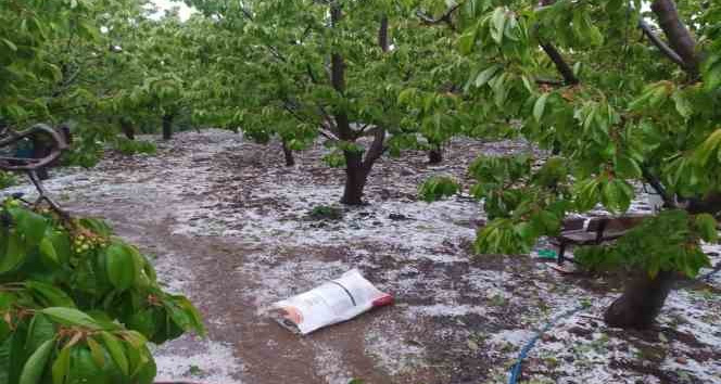 Suluova’da sağanak ve dolu 4 köyde arazileri vurdu