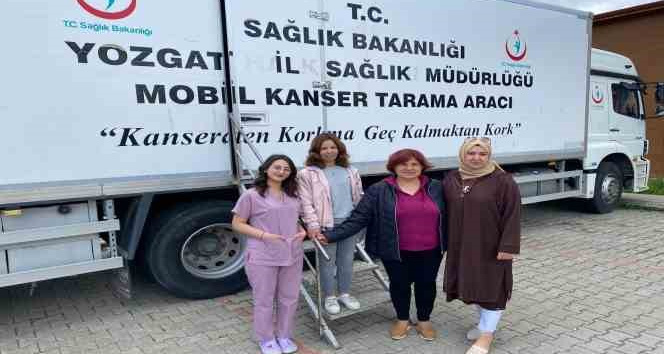 Akdağmadeni’nde kadınlara yönelik kanser taraması sürüyor