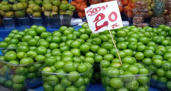 Manavda tezgâhların gözdesi papaz eriği