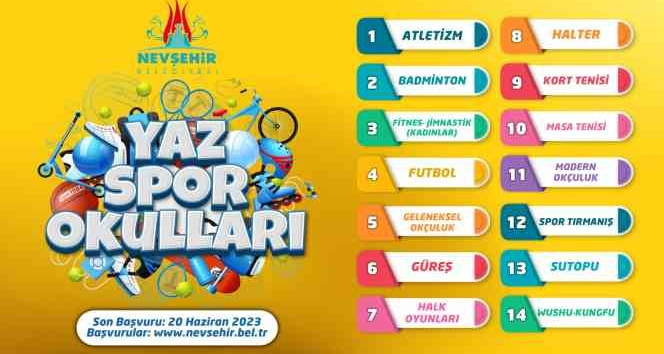 Nevşehir’de Yaz Spor Okulu kayıtları başladı