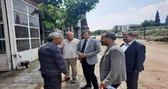 AYESOB Başkanı Künkcü selden etkilenen esnaf ile görüştü