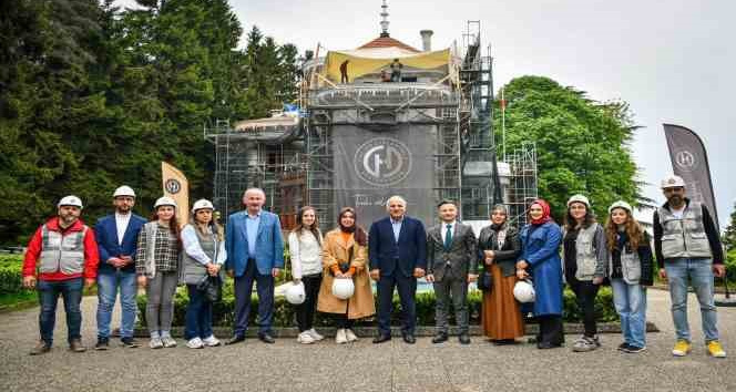 Atatürk Köşkü’nün restorasyon çalışmaları sürüyor