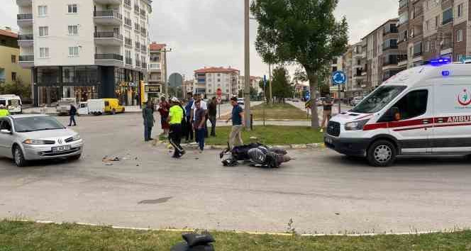 Aksaray’da otomobil ile motosiklet çarpıştı: 2 yaralı