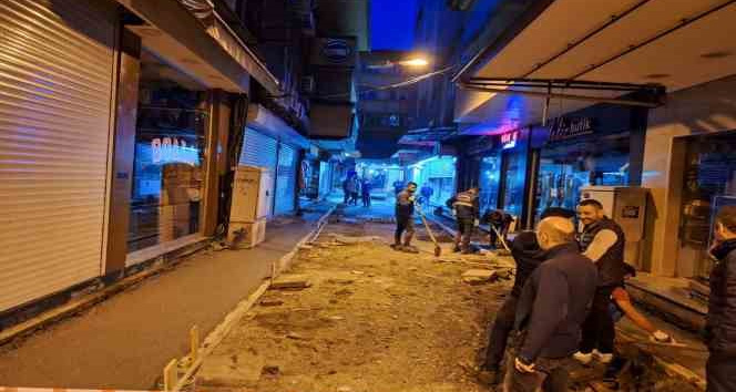 Fevzipaşa Sokak’ta ilk beton döküldü