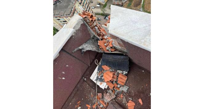 Ordu’da bir eve yıldırım düştü