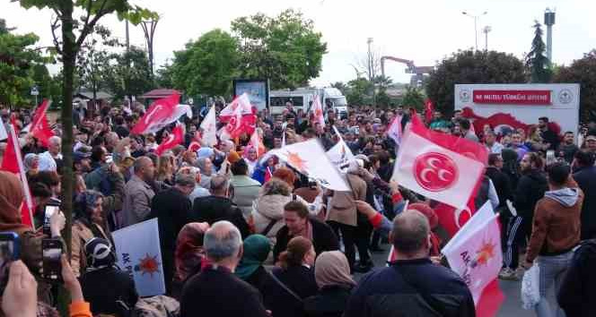 Giresun’da, “Giresun karşılamalı” seçim sevinci