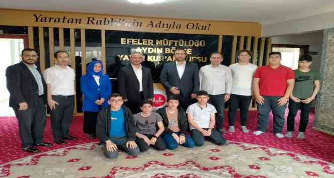 Aydın İl Müftüsü Güneş hafızların sevincine ortak oldu