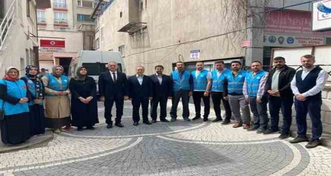 Müftülükte oluşturulan gönüllü ekip deprem bölgesine gönderildi