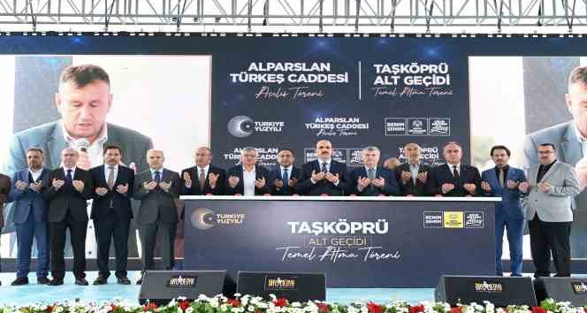 Alparslan Türkeş Caddesi açıldı, Taşköprü Alt Geçidi’nin temeli atıldı