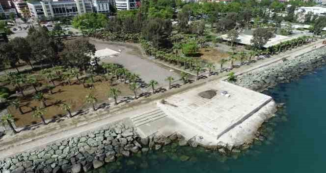 Akçaabat Sahil Park etap etap ilerliyor