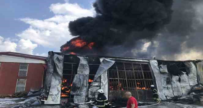 Edirne’de kimyevi madde deposunda yangın