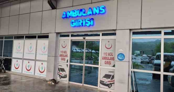 Yüksekten düşen kadın yaralandı