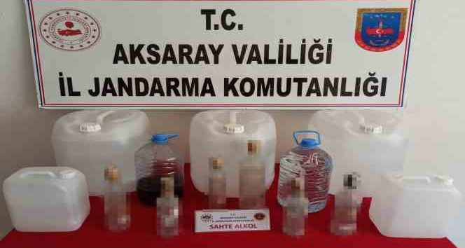 Sahte içkiyle zehirleyemeden jandarma yakaladı