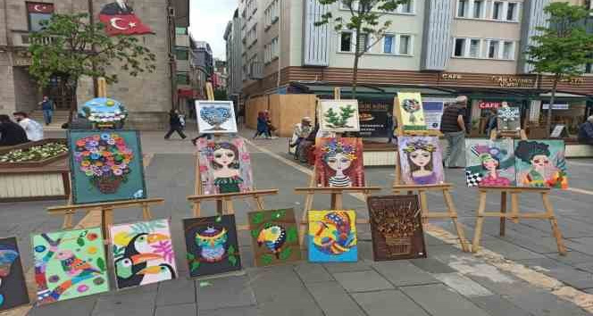 Özel öğrencilerin yıl sonu sergisi açıldı