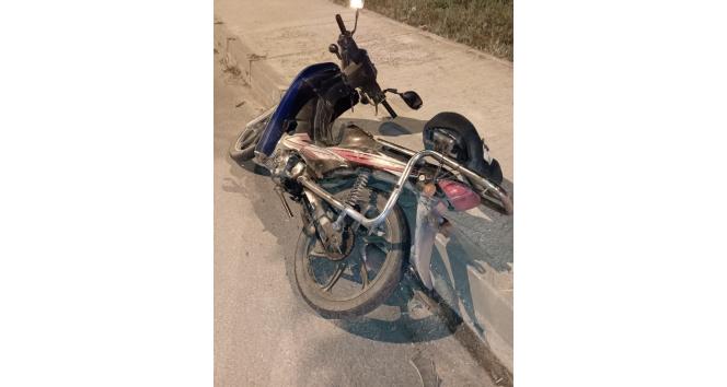 İpsala’da kaldırıma çarpan motosikletin sürücüsü yaralandı