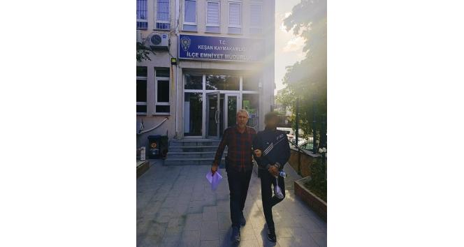 Keşan’da 10 bin TL’lik çeyiz eşyası çaldığı iddiasıyla yakalanan şüpheli tutuklandı