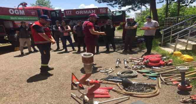 Bingöl’de orman yangınlarıyla mücadele eğitimi