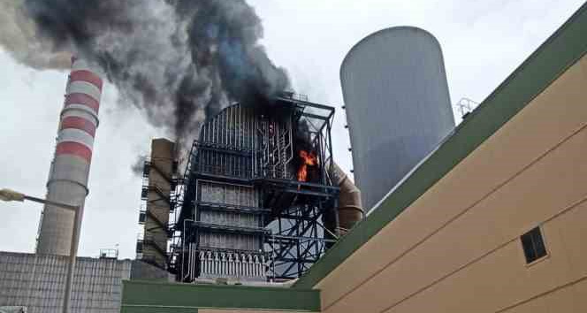 Türkiye’nin en büyük termik santralinde yangın çıktı