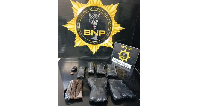 Bitlis’te 1 kilo 150 gram afyon sakızı ele geçirildi