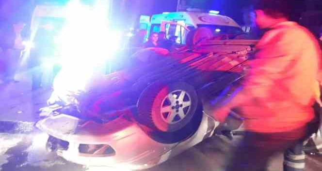 Ağrı’da takla atan otomobilin sürücüsü yaralandı