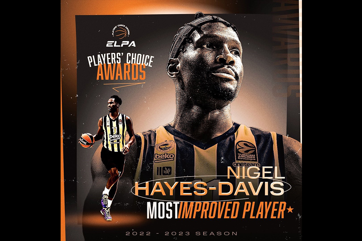 THY Euroleague'de sezonun en çok gelişim gösteren oyuncusu Nigel Hayes-Davis seçildi