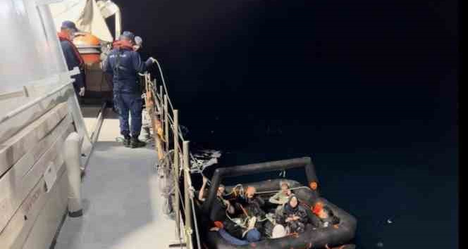 Yunan unsurlarınca ölüme terk edilen 7 kaçak göçmen kurtarıldı