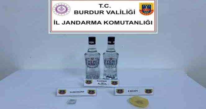 Burdur’da jandarma ekiplerinden uyuşturucu operasyonu