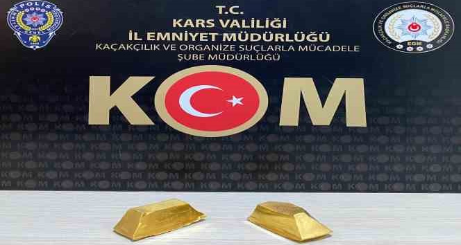 Kars’ta 3,5 kilo altın ele geçirildi