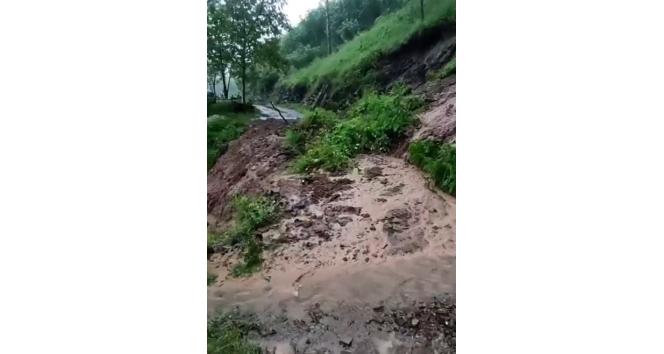 Tokat’ta şiddetli sağanak heyelana neden oldu