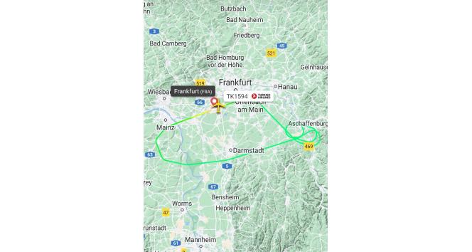 İniş takımları kapanmayan THY uçağı Frankfurk’a geri döndü