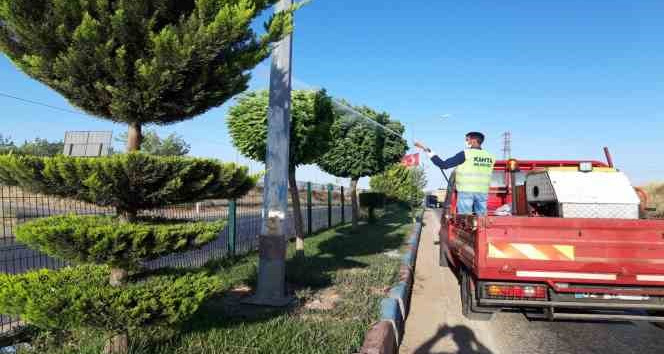 Kahta Belediye ilaçlama çalışmalarını yoğunlaştırdı