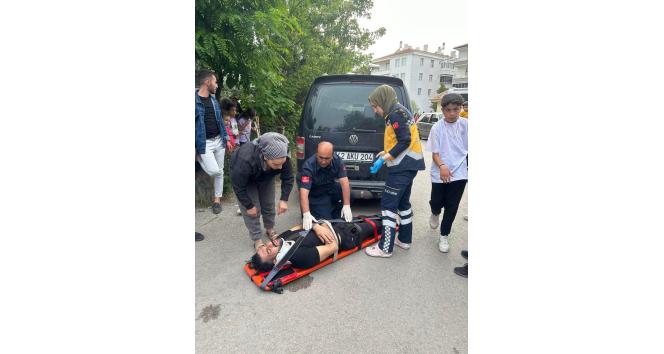 Aksaray’da otomobil bisiklete çarptı: 1 yaralı