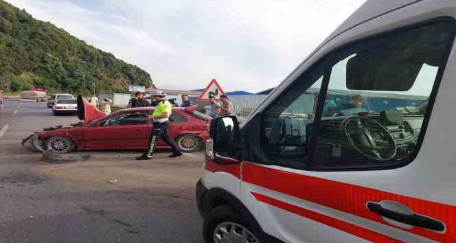 Zonguldak’ta trafik kazası: 1 yaralı