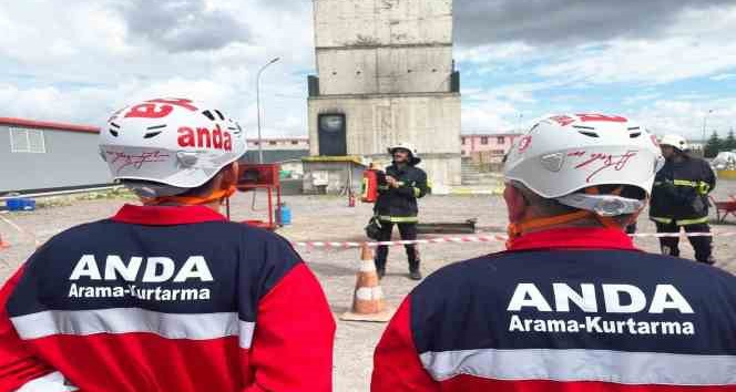 Kayseri OSB İtfaiyesi ANDA ekibine eğitim verdi