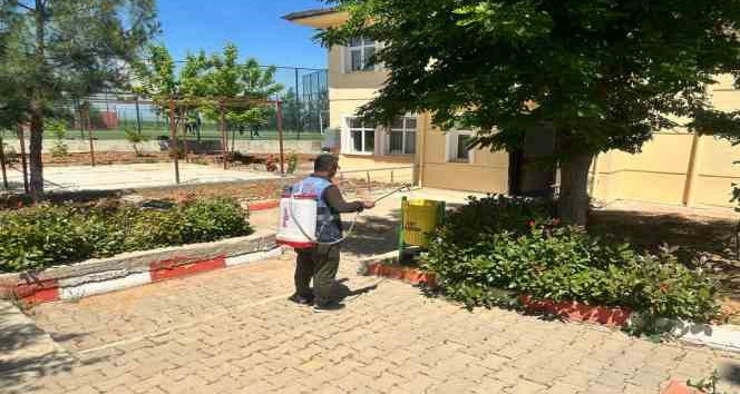 Siirt’te haşerelere ve kötü kokuya karşı ilaçlama yapılıyor