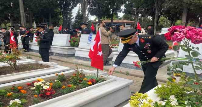 Jandarma Teşkilatının 184. kuruluş yıl dönümünde şehitler anıldı