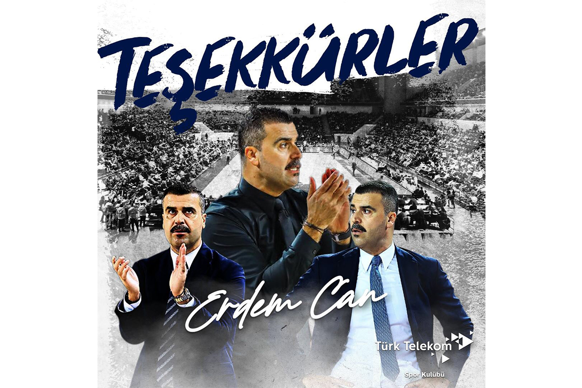 Türk Telekom Basketbol Takımı, Başantrenör Erdem Can ile yollarını ayırdı