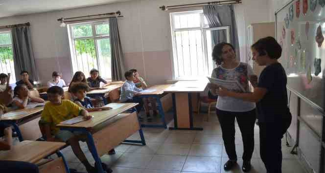 Didim’de  öğrenciler karne sevinci yaşadı