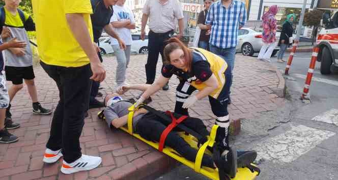 Kdz. Ereğli’de motosiklet ile otomobil çarpıştı: 1 yaralı