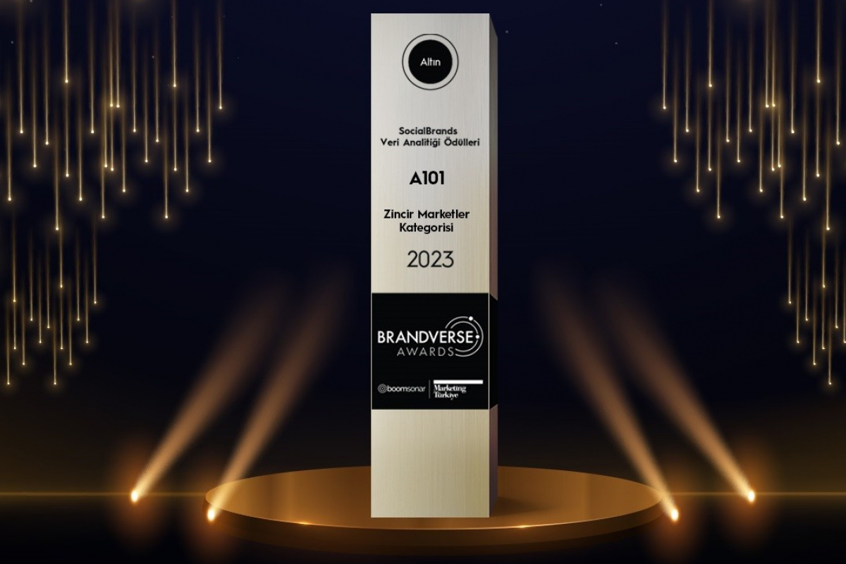 A101’e Brandverse Awards’dan Altın Ödül