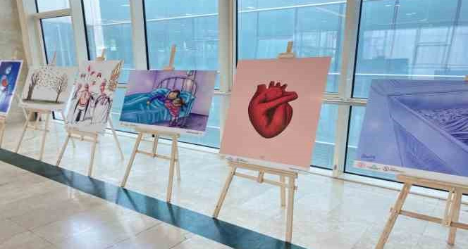 İstanbul Haseki Eğitim ve Araştırma Hastanesi’nde “Uluslararası Organ Bağışı Karikatür” sergisi açıldı