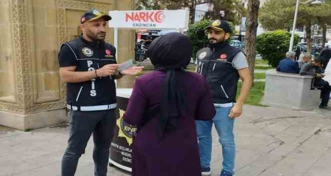 Erzincan’da uyuşturucuya karşı vatandaşlar bilgilendirildi