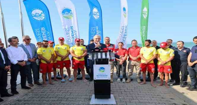 Başkan Yüce: “Lütfen cankurtaranların olmadığı yerde denize girmeyin”