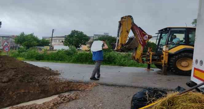 200 küçükbaş hayvan sel sularından kurtarıldı